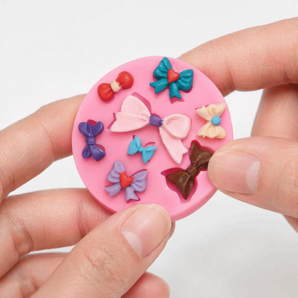 3D Shape Fondant Cake Mold Food Grade Silicone Candy Decoration Mold  Cupcake Candy Topper