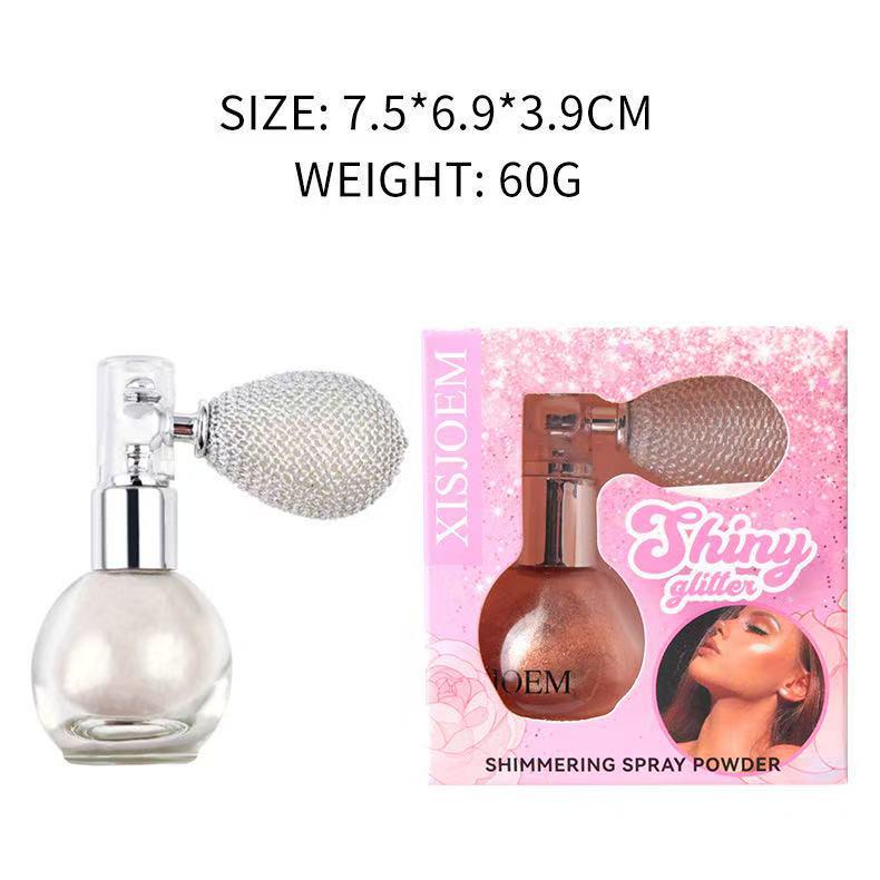 Glitter Body Highlighter: All-Over Sparkly Powder for Brightening and Versatile Makeup Beauty