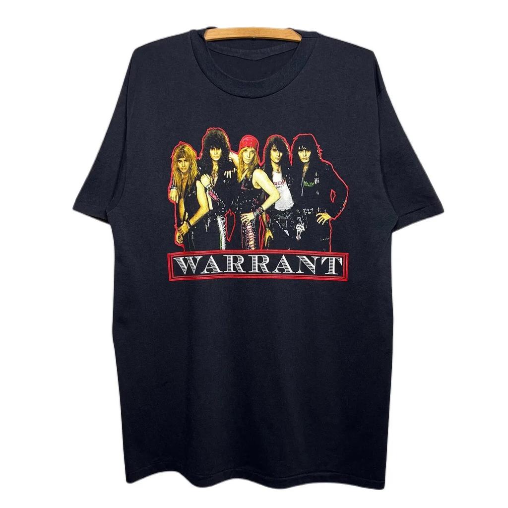Warrant Band In Concert Tour Cotton Black Short Sleeve S-5XL Unisex Shirt