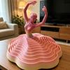 Вращающаяся балерина из 3D-печати, игрушка-спиннер, танцовщица балета, кинетическая настольная игрушка, расширенная сенсорная игрушка для снятия стресса для дома и офиса