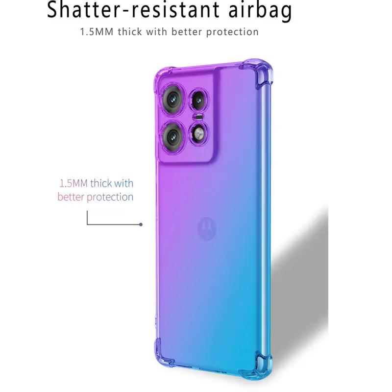 Ударопрочный градиентный чехол из ТПУ для Motorola Edge 50 Pro 2026 Moto Edge 50 Neo Fusion Ultra Защитная крышка Funda Coque