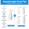 For Apple Pencil 1st 2nd 3rd USB-C Pro Tip For Apple Pencil Pen Nib Double Layer 2B HB 2.0 3.0 Soft Hard iPad Pencil Accessories