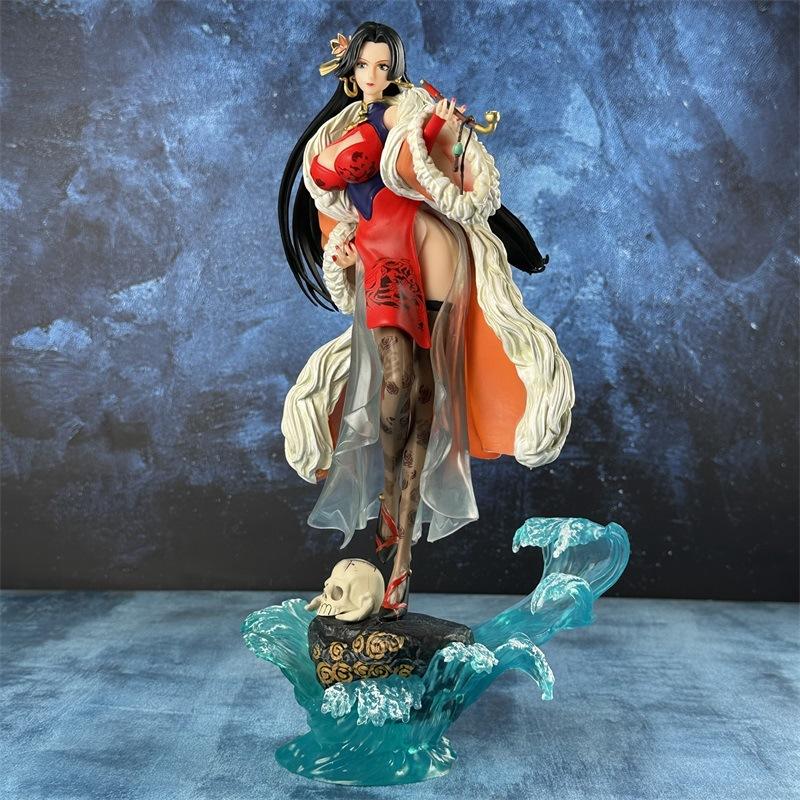 36 см One Piece Боа Хэнкок Ципао ПВХ Фигурка Действия Аниме Фигурка Статуэтка Модель Игрушки Коллекция Кукла Подарок для Детей