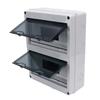 Distribution Box 24 Way IP65 Waterproof Plastic Junction Case Transparent Cover for MCB