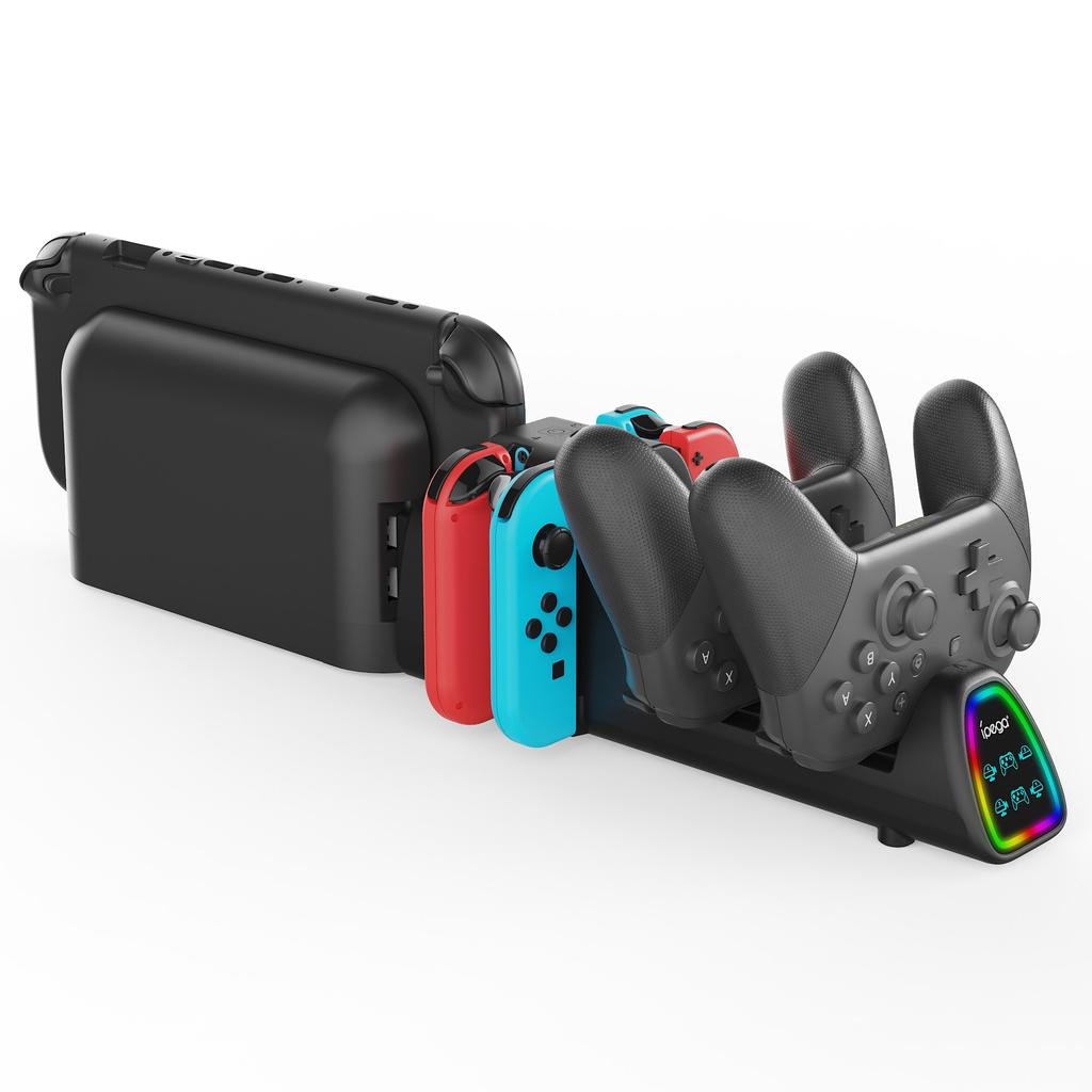 IPEGA PG-SW2187 10 in 1 RGB Charging Dock for Nintendo Switch/Switch 2 Joypad and Pro Controllers