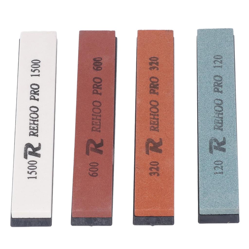 4 ШТ. Точильный камень с фиксированным углом, набор точилок для ножей зернистостью 120 320 600 1500, водный камень