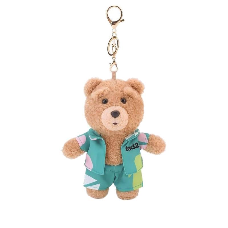 Плюшевый брелок Ted 2 Кавайный плюшевый мишка Аниме Хобби Мягкая игрушка Брелок Подвеска для сумки Куклы Рождественские Подарки на день рождения