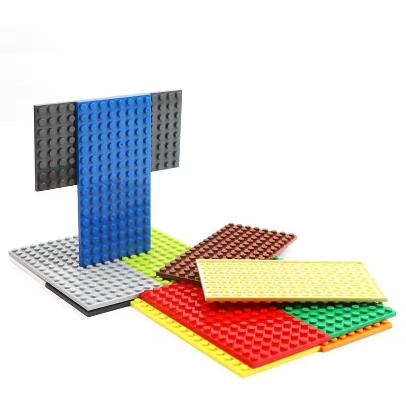 5 шт. DIY строительные блоки двухсторонняя базовая пластина 8x16 точек 12 цветов образовательный креативный размер совместимый с 92438 игрушками для детей