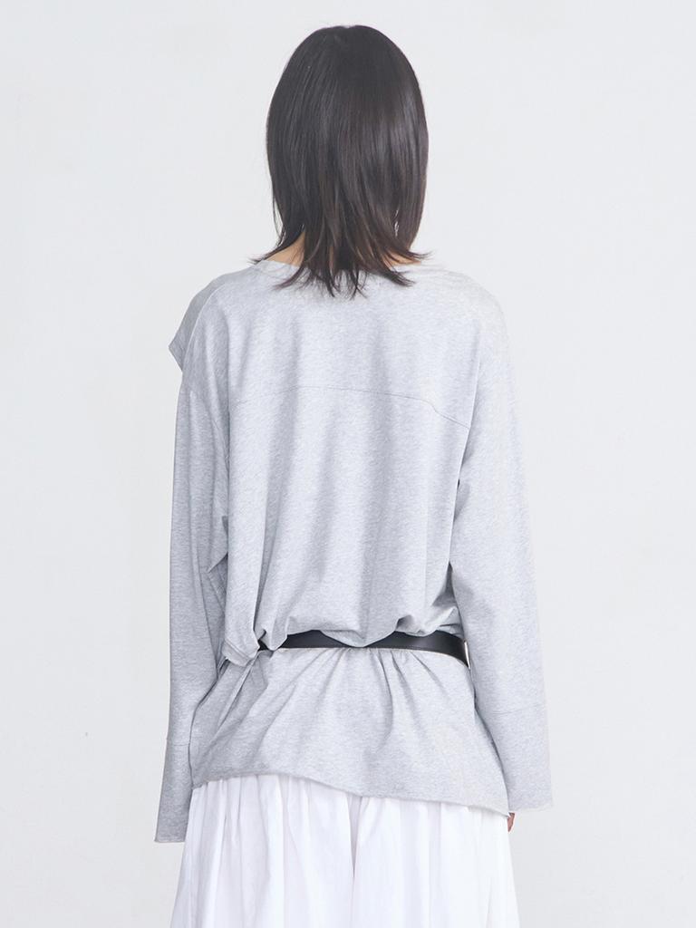 CERRIC Cut Out Block Top _ Gray