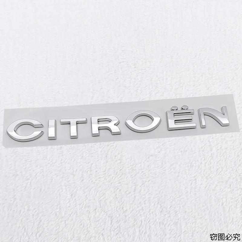 ABS Car Rear Trunk Badge Decal for Citroen Logo C4 C3 C5 C1 DS3 DS5 DS4 Jumper Berlingo Numero Sticker Auto Modified Emblem