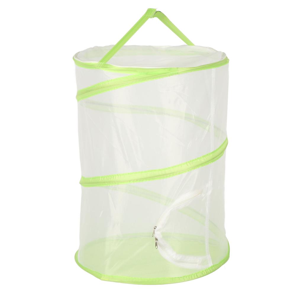 Butterfly Mesh Cage Collapsible Portable See Through Butterfly Habitat Enclosure with Handle for Locust L