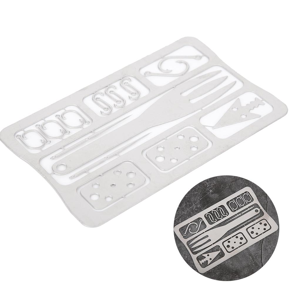 Мультитул Походное снаряжение Инструменты для выживания Охота Аварийный набор Рыболовные снасти Рыболовный крючок Карта