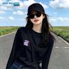 Женская свободная хлопковая футболка с длинным рукавом Jeanswest