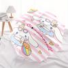 Cinnamoroll, Ice Cream Automatic Opening and Closing Parasol Compact Travel umbrella with 8 Ribs for Women and Men Ideal Birthday/Christmas