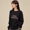 ASTRAL PROJECTION Triangle Logo Lettering Loose Fit Sweatshirt_Black