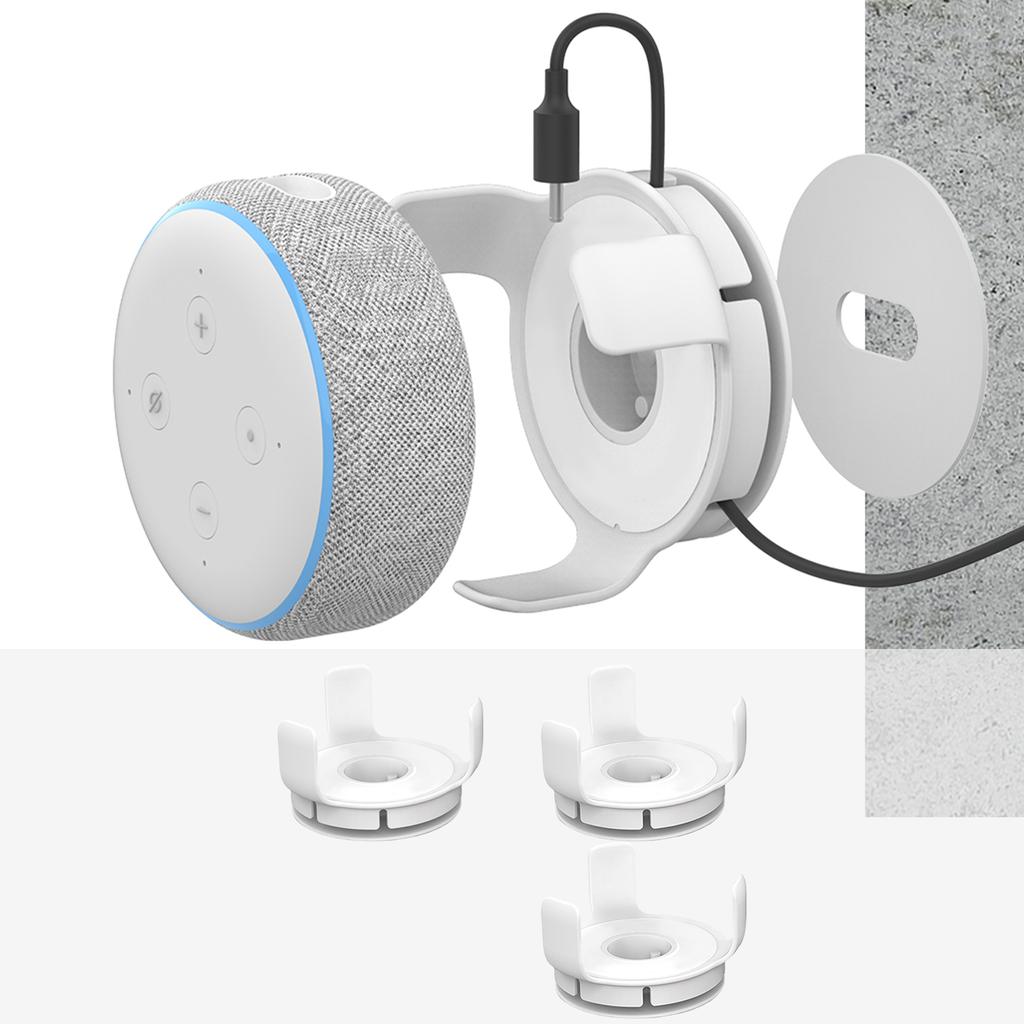 Versatile for Echo Dot 3 & 4 Wall Bracket With Sturdy Build Simple Setup Protective Accessory