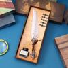 Retro Feather Pen Gift Box Teacher Day Gift Package Friend Gift Teachers' Day Student Graduation Gift
