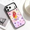 Vibrant Spring Charm M-Manana Sera Bonito Phone Case For iPhone17,16,15,14,13,12Pro Max Black Colored Silver Plated Inside Cover