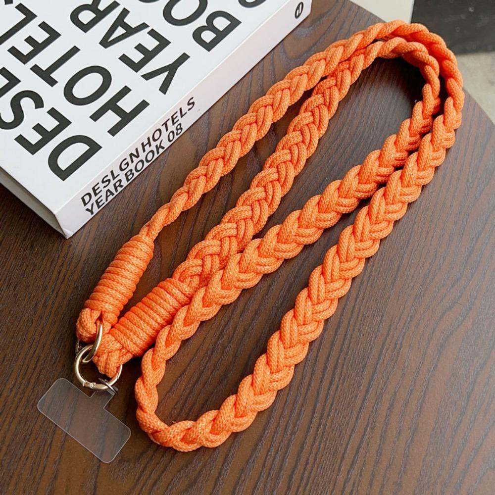 Macrame Woven Phone Lanyard Clear TPU Connector Neck Phone Strap Phone Keychain Strap for Phones