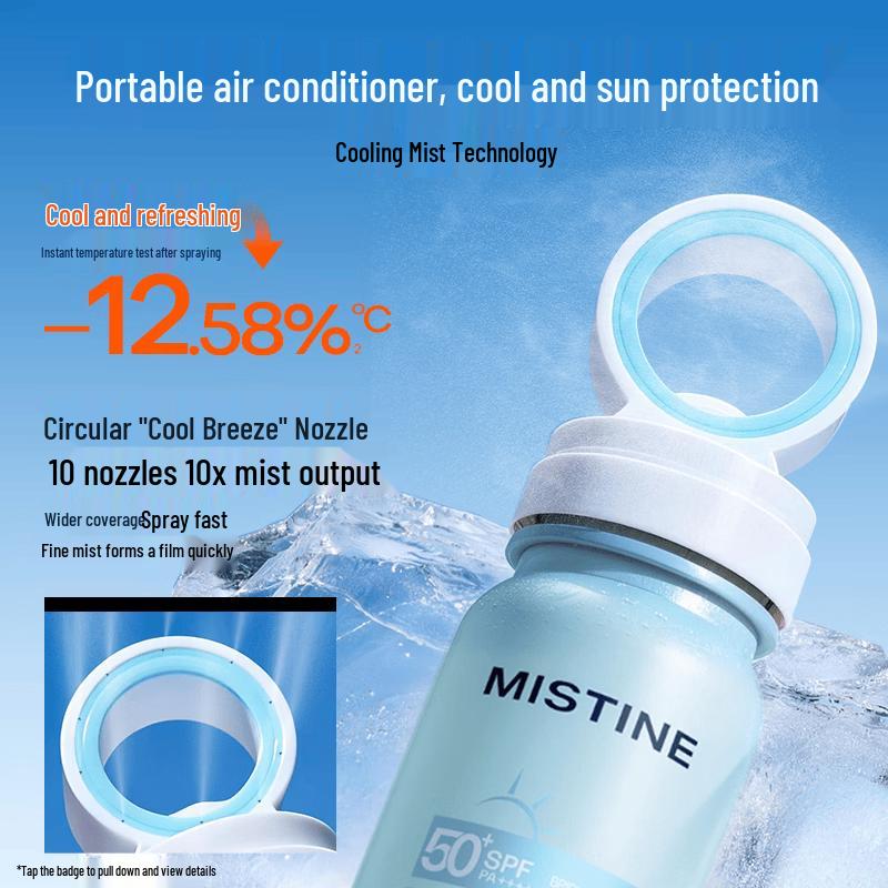 Mistine Осветляющий охлаждающий солнцезащитный спрей-вода SPF50+