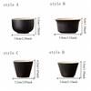 6PCS Black Tea Cup Heat-resistant Single Cup Household Tea Bowl  Home