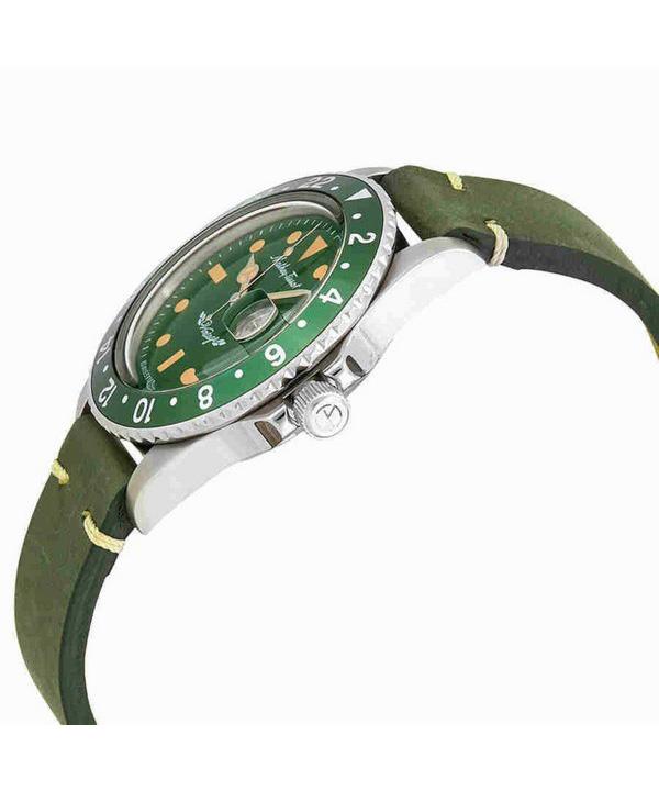 Mathey-Tissot Мужские часы Mathy Vintage с автоматическим кожаным ремешком и зеленым циферблатом H900ATLV