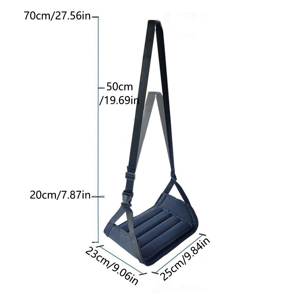 Removable Pad Airplane Foot Hammock Adjustable Strap Portable Desk Footrest  Airline