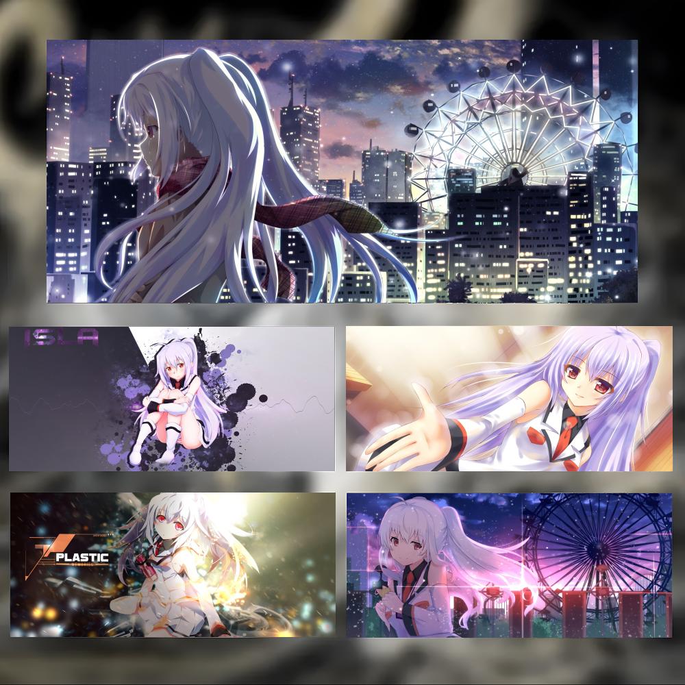 Emotional Sweet Anime PPlastic MMemories Mouse Pad Large Thick Desk Pad Stitched Edges Gaming Mouse Mat For Pc