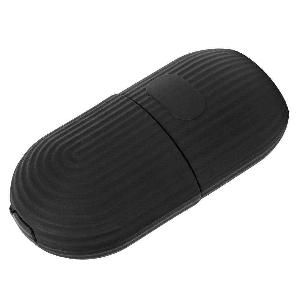 Ice Face Roller Cold Ice Mold Holder Silicone Reusable for Face Beauty DIY Facial Care Black Striped