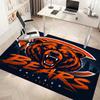 1 шт. Коврик с принтом логотипа Chicago Bears - Мягкий, Моющийся, Нескользящий, для Помещений, Декоративный Коврик для Гостиной, Домашнего Офиса, Декоративный Коврик для Офиса