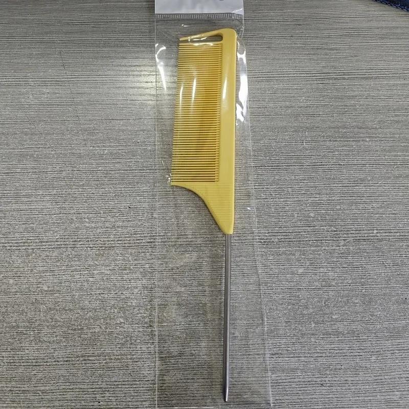 Профессиональная расческа для парикмахерской, пластиковая термостойкая антистатическая расческа для плетения крысиного хвоста, изогнутая расческа для пробора, аксессуары для волос