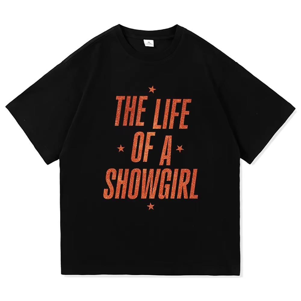 New Album The Life of A Showgirl TShirt 2026 New Retro Unisex Women Clothing High Quality Tops for Lover Gifts Cotton TShirts