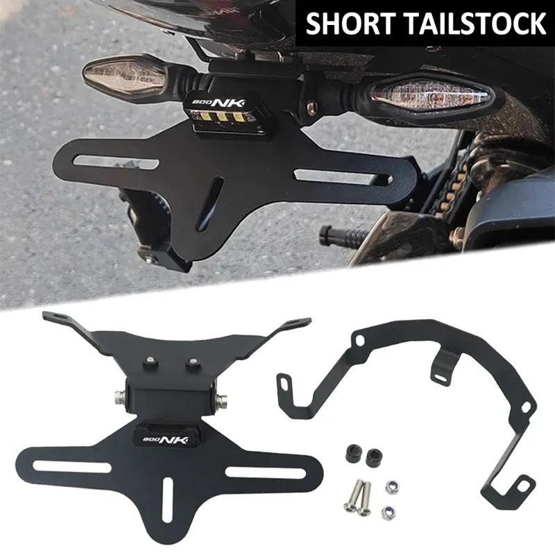 Motorcycle Rear Foldable Short Tail Stock License Plate Light Tailstock Holder Bracket Kit FOR CFMOTO CF800NK 800NK 800 NK