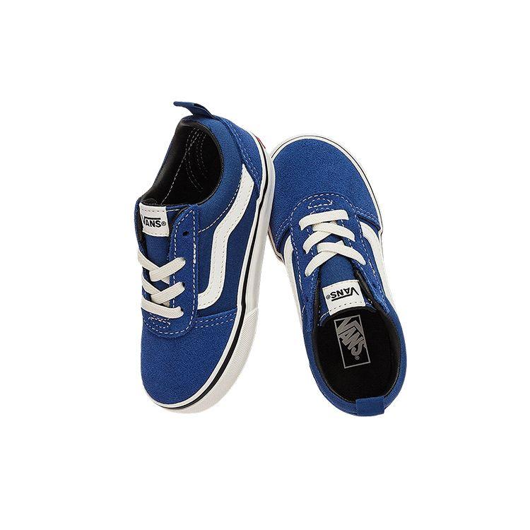 Vans Slip-On Series Comfortable Versatile Low-Top Walking Shoes Baby Shoes Blue VN0A3QU199U