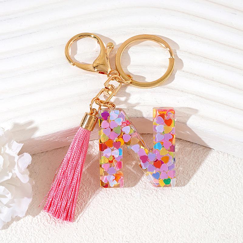 Брелок из смолы с буквами AZ 26, инициалами, бабочкой, кисточкой, подвеской, брелоком, изысканным украшением для рюкзака, аксессуарами, подарками