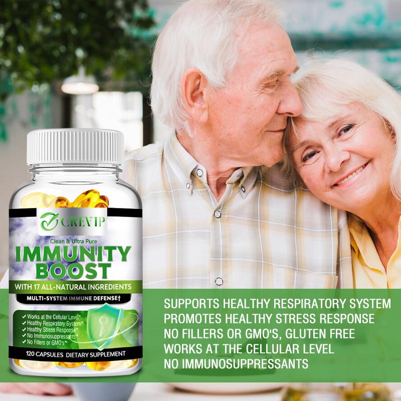 GREVIP - 1000mg Elderberry Extract - Ginger Root Beta-Carotene - Antioxidant, Healthy Immunity