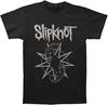 Мужской логотип 'Козлиная Звезда' Slipknot (Назад Печать) Футболка Черная