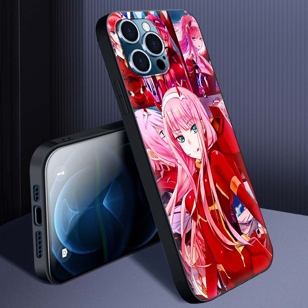 02 Zero Two Anime Darling In The Franxx Case for iPhone 13 14 11 12 Pro Max 7 8 Plus SE X XR XS Max Silicone Cover Phone Cases
