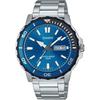 [Casio] Стандартные мужские кварцевые часы 100 м водозащита MTD-125D-2A1V Синий