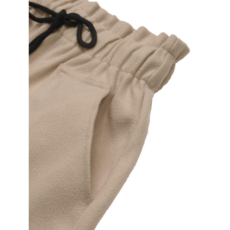 Женские брюки осенние повседневные эластичные твидовые шорты