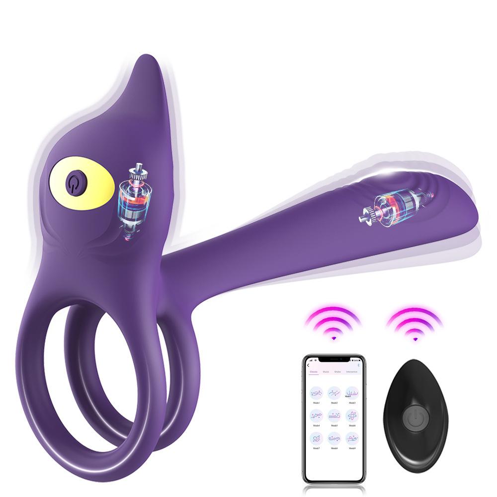 Беспроводной пульт дистанционного управления Вибратор для пениса Кольца для пениса Пара Вибрирующее стопорное кольцо Стимулятор Секс-игрушка для мужчин Задержка эякуляции Кольцо для пениса