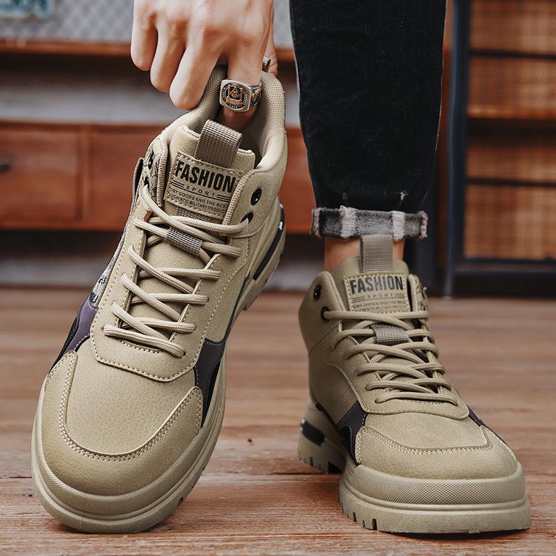 Labor Insurance Shoes Autumn New Thick-soled Non-slip Waterproof Work Men's Outdoor Sports Fashion Martin Boots