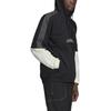 adidas originals Logo Casual Sports Windproof Hooded Jacket Black Men's GN2429