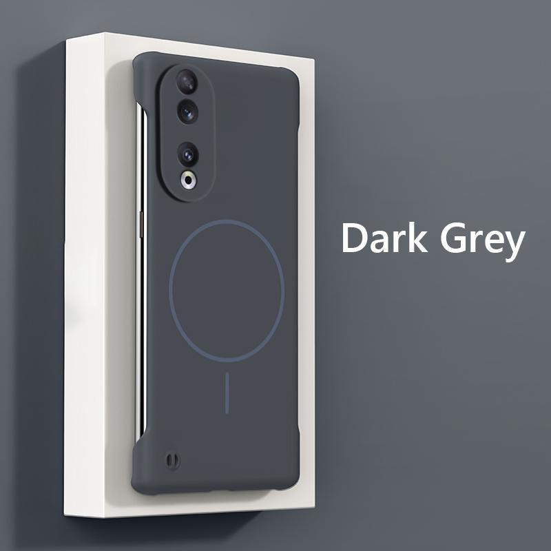 For  Frameless Magnetic Wireless Charging Phone Case For Honor 90 Pro Honor90 Pro Slim Hard Back Cover