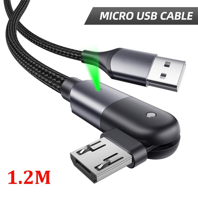 FONKEN Поворот на 180 градусов USB-кабель типа C 3A для быстрой зарядки Micro USB-кабель для зарядного устройства мобильного телефона для Samsung Galaxy Xiaomi Huawei аксессуары для мобильных телефонов