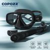 COPOZZ 2025 Набор маски для дайвинга Противотуманные очки с трубкой для сноркелинга Регулируемый ремешок для женщин, мужчин, взрослых Маска для плавания 3