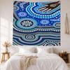 Australian Aboriginal Style Wall Decor Tapestry Art For Pet Memorial Birthdaywedding Party Backdrop Family Gift