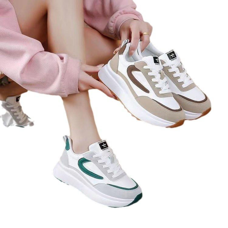 Кроссовки Студенческие женские ноги маленькие и универсальные, спортивные и повседневные женские туфли на платформе весна-лето 2025 года пользуются популярностью