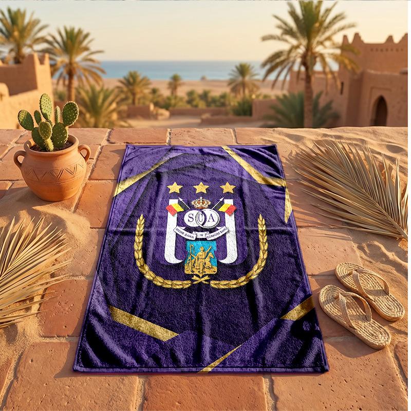Anderlecht FC Print Microfiber Beach Towel Quick Dry Absorbent Large Towel For Beach Swimming Travel