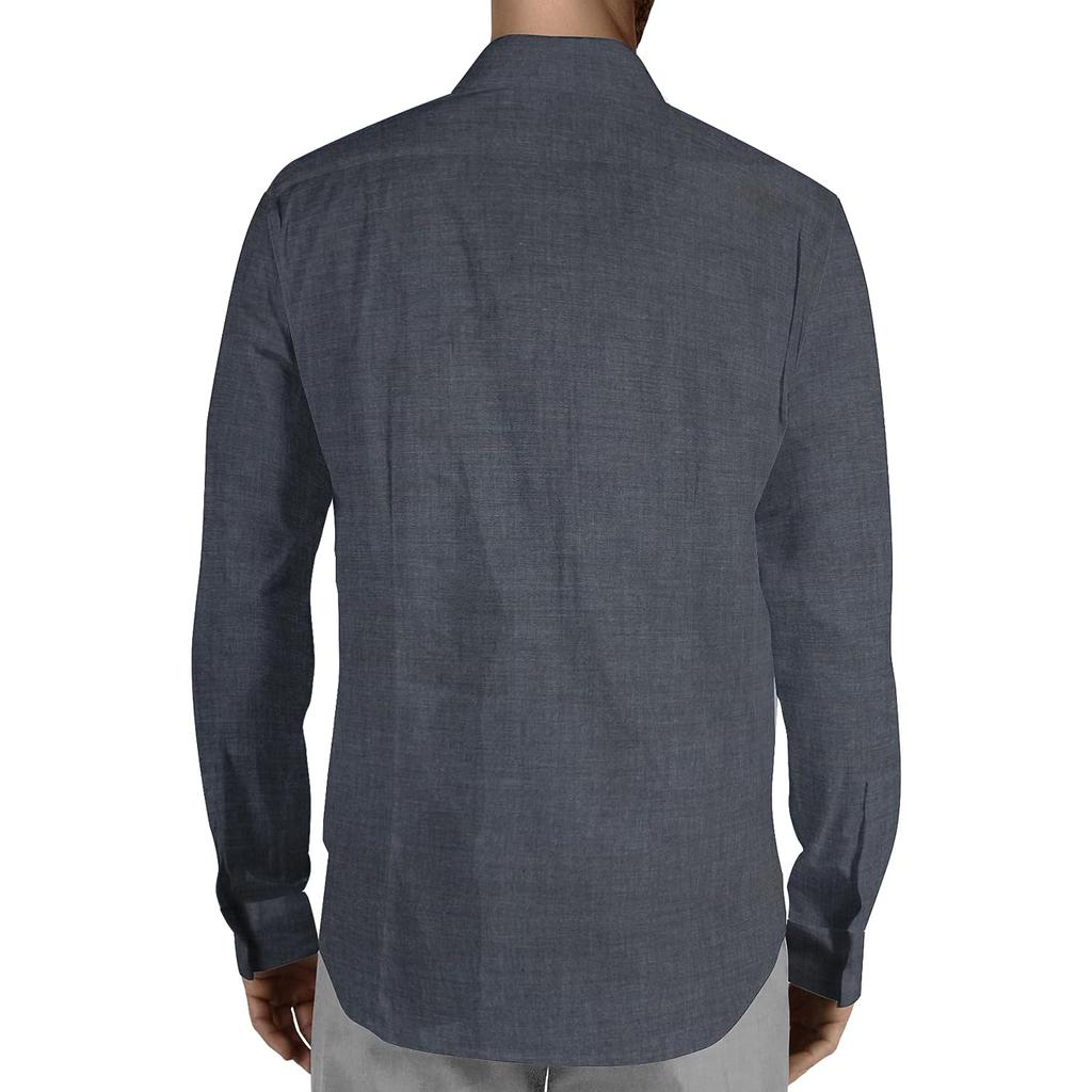 Unstitched 100% Cotton Chambray Shirt Fabric , Sold By Meter